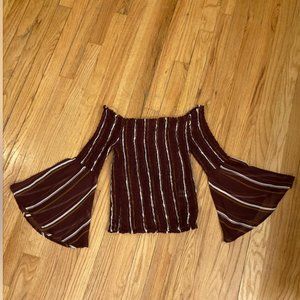 Off-the-shoulder blouse